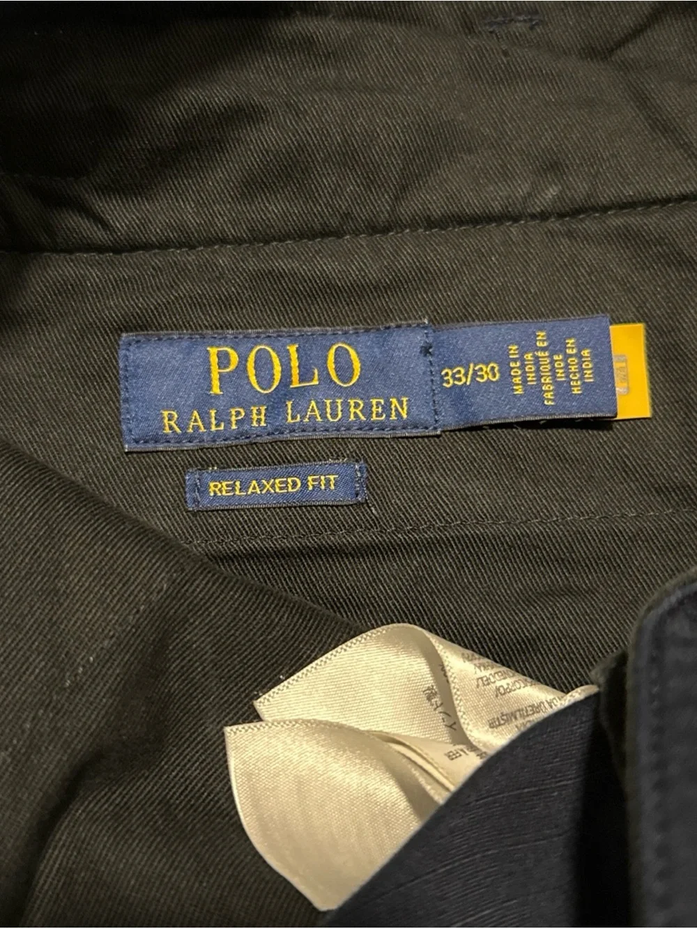 New Polo Ralph Lauren Relaxed Fit Utility Cargo Pants Aviator Navy Mens Sz 33x30